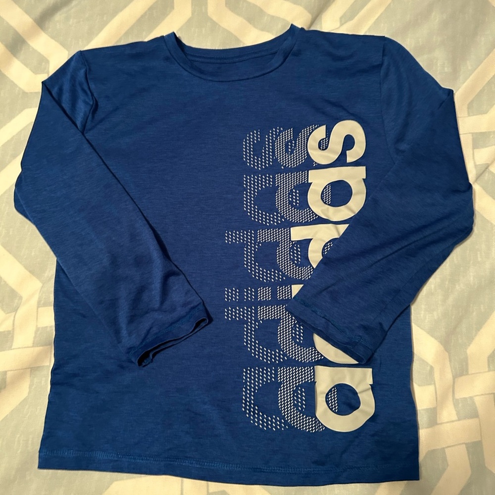 Adidas Blue Long Sleeve Shirt
